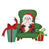 Scrapping Cottage Santa Gnome in Throne (CC-950) (DISCONTINUED) Scrapping Cottage Santa Gnome in Throne (CC-950) (DISCONTINUED)