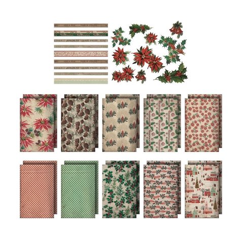 Idea-ology Tim Holtz Christmas Worn Wallpaper (TH94182) (DISCONTINUED) Idea-ology Tim Holtz Christmas Worn Wallpaper (TH94182) (DISCONTINUED)