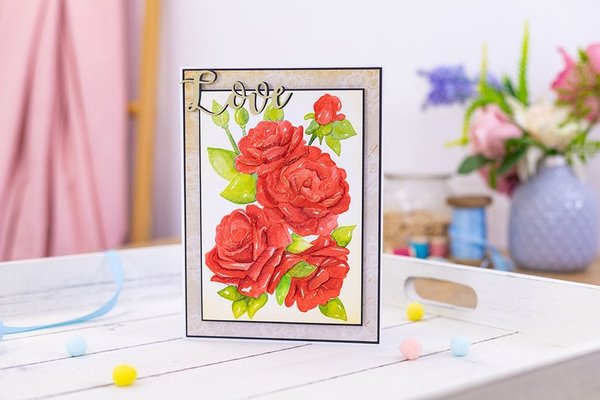 Gemini Roses 3D Embossing Folder (GEM-EF5-3D-ROSE) (OUTLET)