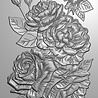 Gemini Roses 3D Embossing Folder (GEM-EF5-3D-ROSE) (OUTLET)