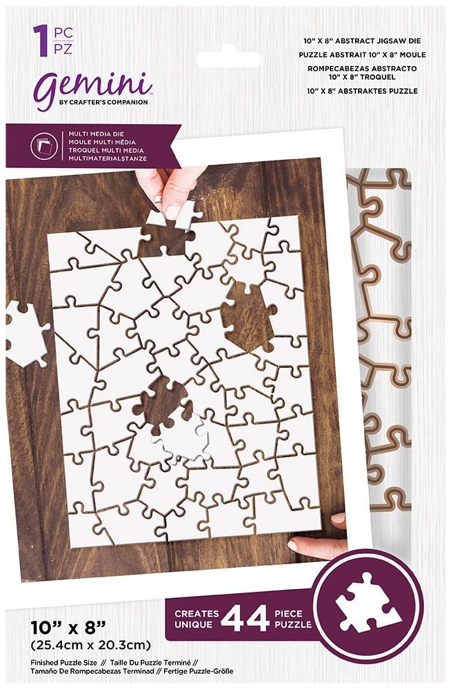 Gemini 10x8 Inch Abstract Jigsaw Multi Media Dies (44pcs) (GEM-MMD-ABJIG44) (DISCONTINUED) Gemini 10x8 Inch Abstract Jigsaw Multi Media Dies (44pcs) (GEM-MMD-ABJIG44) (DISCONTINUED)