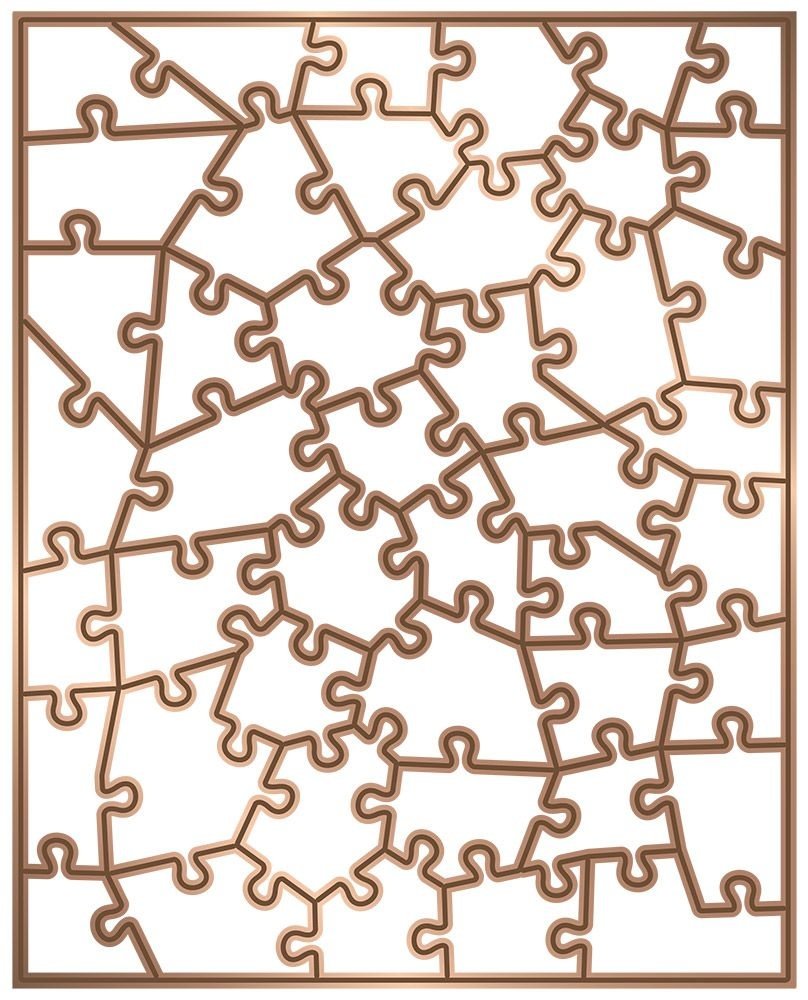 Gemini 10x8 Inch Abstract Jigsaw Multi Media Dies (44pcs) (GEM-MMD-ABJIG44) (DISCONTINUED) Gemini 10x8 Inch Abstract Jigsaw Multi Media Dies (44pcs) (GEM-MMD-ABJIG44) (DISCONTINUED)