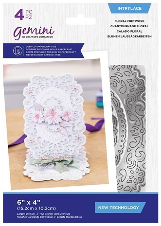 Gemini Floral Fretwork Intri’lace Dies (GEM-MD-INT-FLFR) (DISCONTINUED) Gemini Floral Fretwork Intri’lace Dies (GEM-MD-INT-FLFR) (DISCONTINUED)
