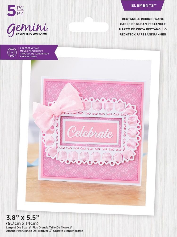 Gemini Rectangle Ribbon Frame Elements Dies (GEM-MD-ELE-RRIB) (DISCONTINUED) Gemini Rectangle Ribbon Frame Elements Dies (GEM-MD-ELE-RRIB) (DISCONTINUED)