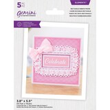 Gemini Rectangle Ribbon Frame Elements Dies (GEM-MD-ELE-RRIB) (DISCONTINUED)
