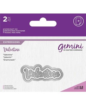 Gemini Valentine Expressions Dies (GEM-MD-E-W-30) (OUTLET)
