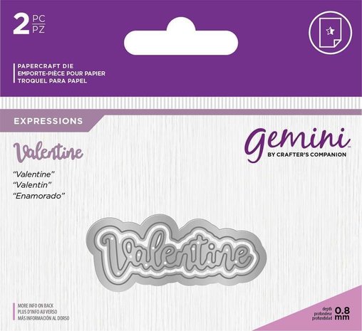Gemini Valentine Expressions Dies (GEM-MD-E-W-30) (OUTLET) Gemini Valentine Expressions Dies (GEM-MD-E-W-30) (OUTLET)