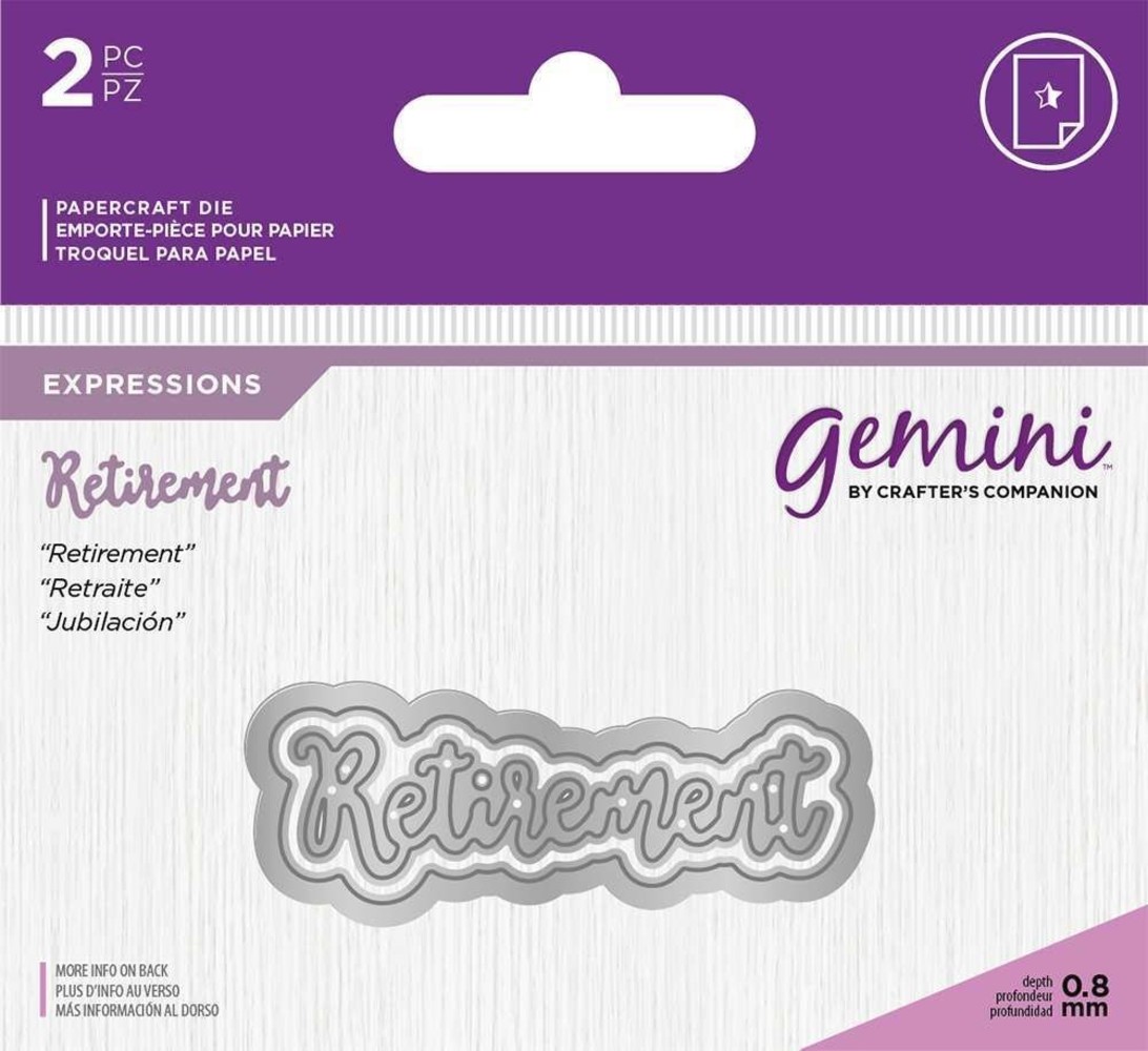 Gemini Retirement Expressions Dies (GEM-MD-E-W-75) (DISCONTINUED)