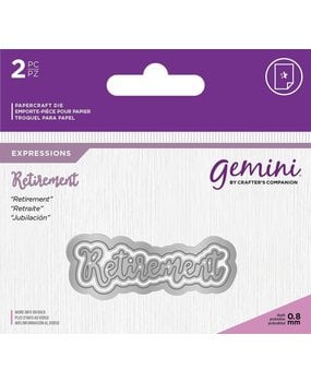 Gemini Retirement Expressions Dies (GEM-MD-E-W-75) (OUTLET)