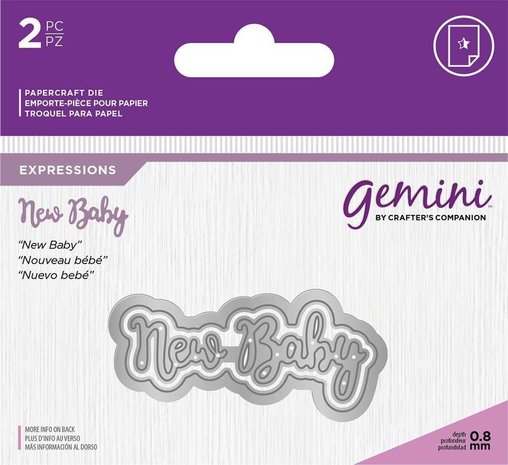 Gemini New Baby Expressions Dies (GEM-MD-E-W-47) (DISCONTINUED)