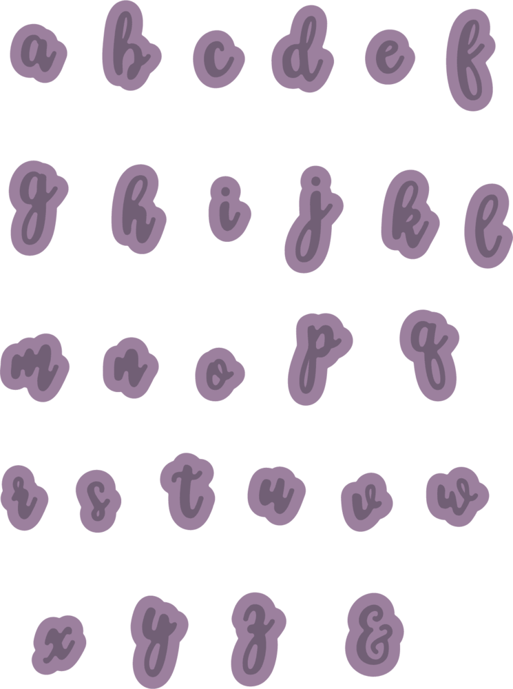 Gemini Lowercase Alphabet Set Expressions Dies (GEM-MD-E-W-80) (DISCONTINUED)