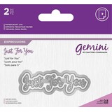 Gemini Just For You Expressions Dies (GEM-MD-E-W-62) (DISCONTINUED)