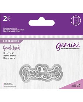 Gemini Good Luck Expressions Dies (GEM-MD-E-W-49) (OUTLET)