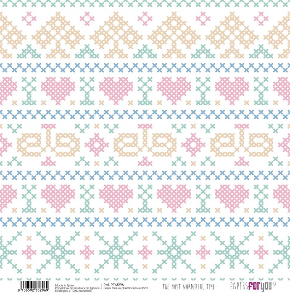 Papers For You The Most Wonderful Time Canvas Scrap Pack (8pcs) (PFY-3295) (DISCONTINUED)