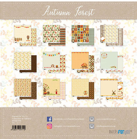 Papers For You Autumn Forest Scrap Paper Pack (12pcs) (PFY-1711) (DISCONTINUED) Papers For You Autumn Forest Scrap Paper Pack (12pcs) (PFY-1711) (DISCONTINUED)