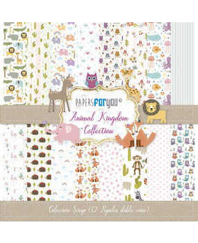 Papers For You Animal Kingdom Scrap Paper Pack (12pcs) (PFY-1265) (DISCONTINUED)