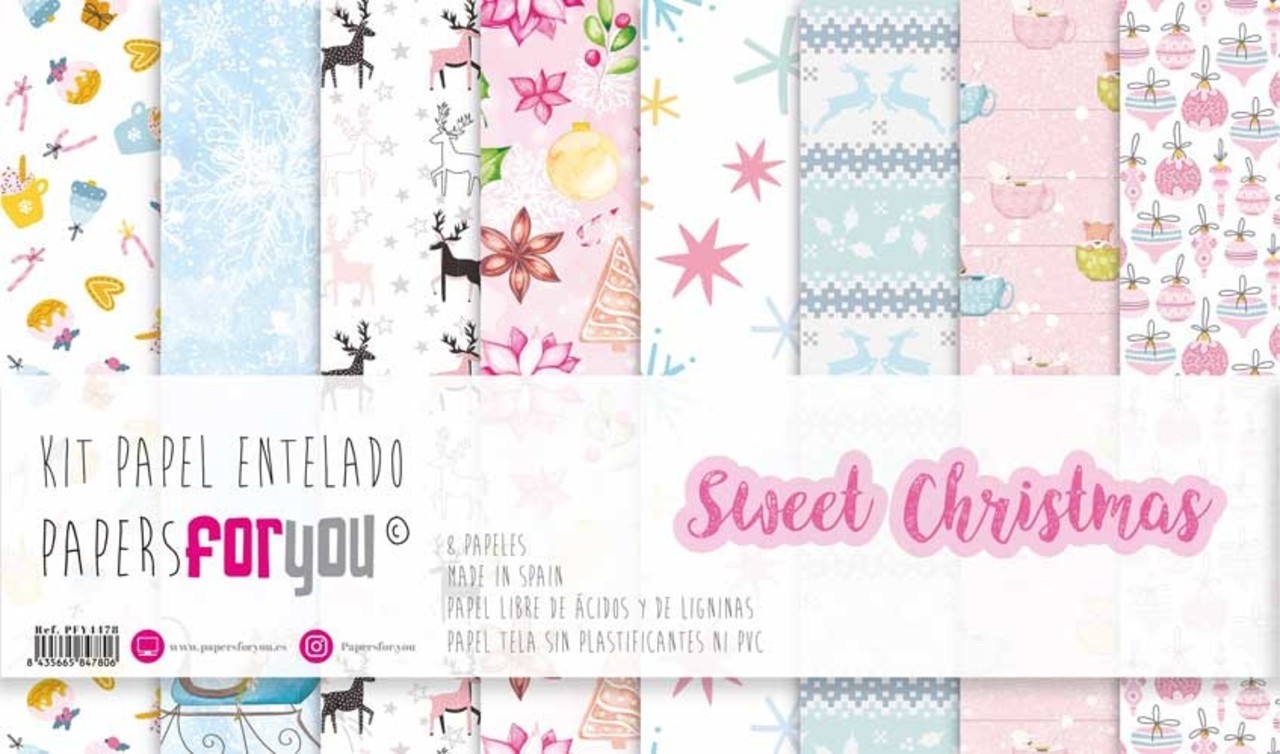 Papers For You Sweet Christmas Canvas Scrap Pack (8pcs) (PFY-4478) (DISCONTINUED) Papers For You Sweet Christmas Canvas Scrap Pack (8pcs) (PFY-4478) (DISCONTINUED)