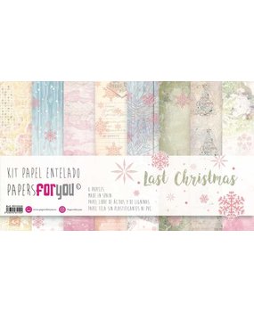 Papers For You Last Christmas Canvas Scrap Pack (8pcs) (PFY-3150) (DISCONTINUED)