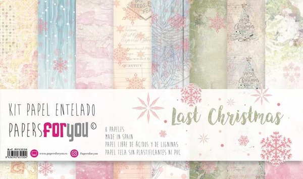 Papers For You Last Christmas Canvas Scrap Pack (8pcs) (PFY-3150) (DISCONTINUED) Papers For You Last Christmas Canvas Scrap Pack (8pcs) (PFY-3150) (DISCONTINUED)