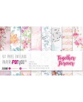Papers For You Together Forever Canvas Scrap Pack (8pcs) (PFY-4460) (DISCONTINUED)