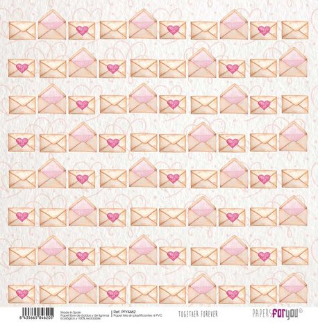 Papers For You Together Forever Canvas Scrap Pack (8pcs) (PFY-4460) (DISCONTINUED)