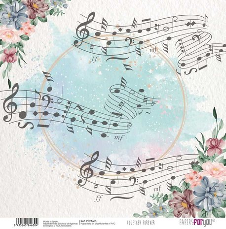 Papers For You Together Forever Canvas Scrap Pack (8pcs) (PFY-4460) (DISCONTINUED)