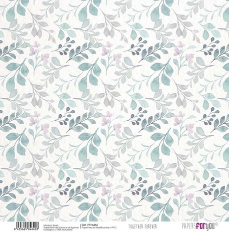 Papers For You Together Forever Canvas Scrap Pack (8pcs) (PFY-4460) (DISCONTINUED)