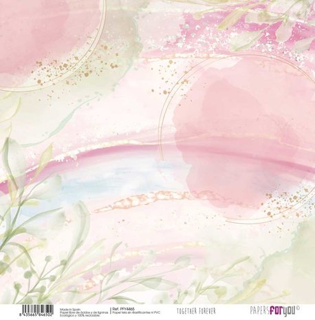 Papers For You Together Forever Canvas Scrap Pack (8pcs) (PFY-4460) (DISCONTINUED)