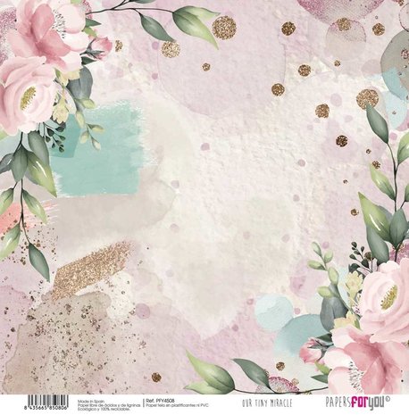 Papers For You Our Tiny Miracle Canvas Scrap Pack (8pcs) (PFY-4506) (DISCONTINUED)