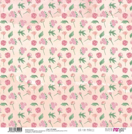 Papers For You Our Tiny Miracle Canvas Scrap Pack (8pcs) (PFY-4506) (DISCONTINUED)