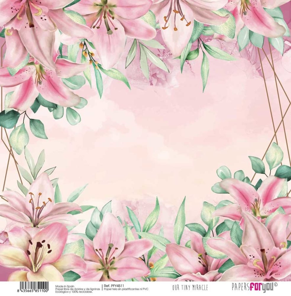 Papers For You Our Tiny Miracle Canvas Scrap Pack (8pcs) (PFY-4506) (DISCONTINUED)