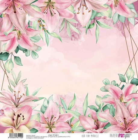 Papers For You Our Tiny Miracle Canvas Scrap Pack (8pcs) (PFY-4506) (DISCONTINUED)