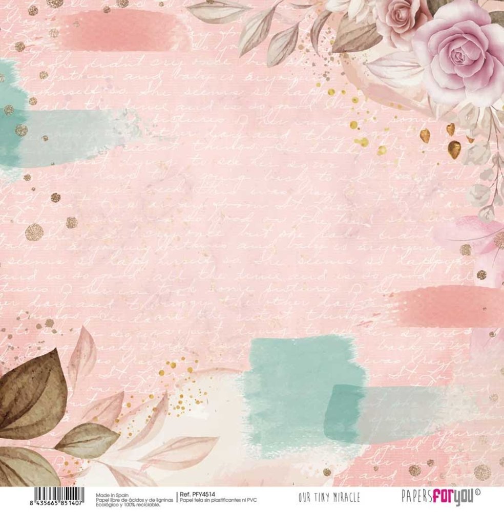 Papers For You Our Tiny Miracle Canvas Scrap Pack (8pcs) (PFY-4506) (DISCONTINUED)