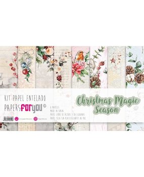 Papers For You Christmas Magic Season Canvas Scrap Pack (8pcs) (PFY-4469) (DISCONTINUED)