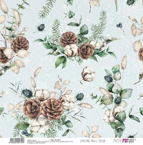 Papers For You Christmas Magic Season Canvas Scrap Pack (8pcs) (PFY-4469) (DISCONTINUED)