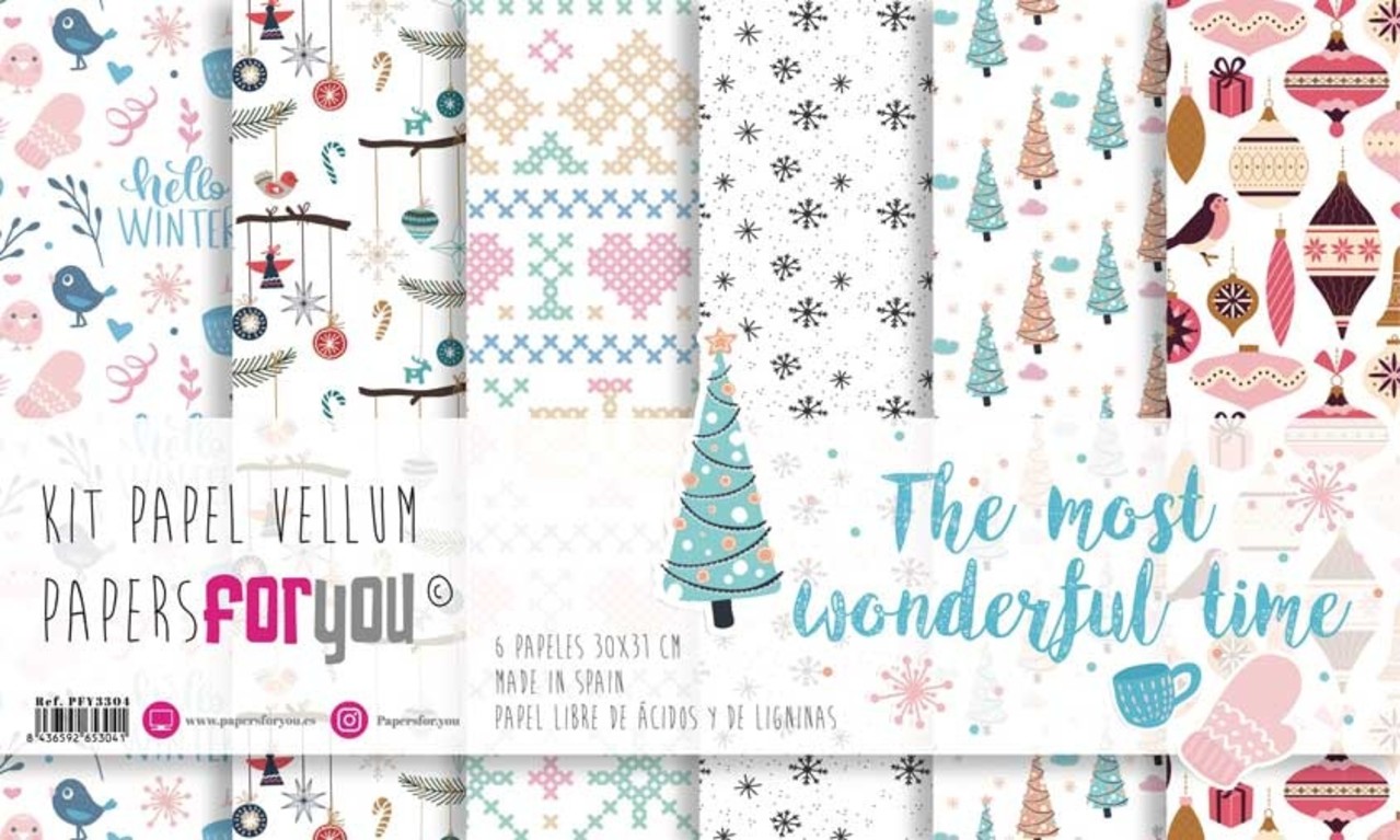 Papers For You The Most Wonderful Time Vellum Paper Pack (6pcs) (PFY-3304) (DISCONTINUED) Papers For You The Most Wonderful Time Vellum Paper Pack (6pcs) (PFY-3304) (DISCONTINUED)