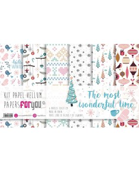 Papers For You The Most Wonderful Time Vellum Paper Pack (6pcs) (PFY-3304) (DISCONTINUED)