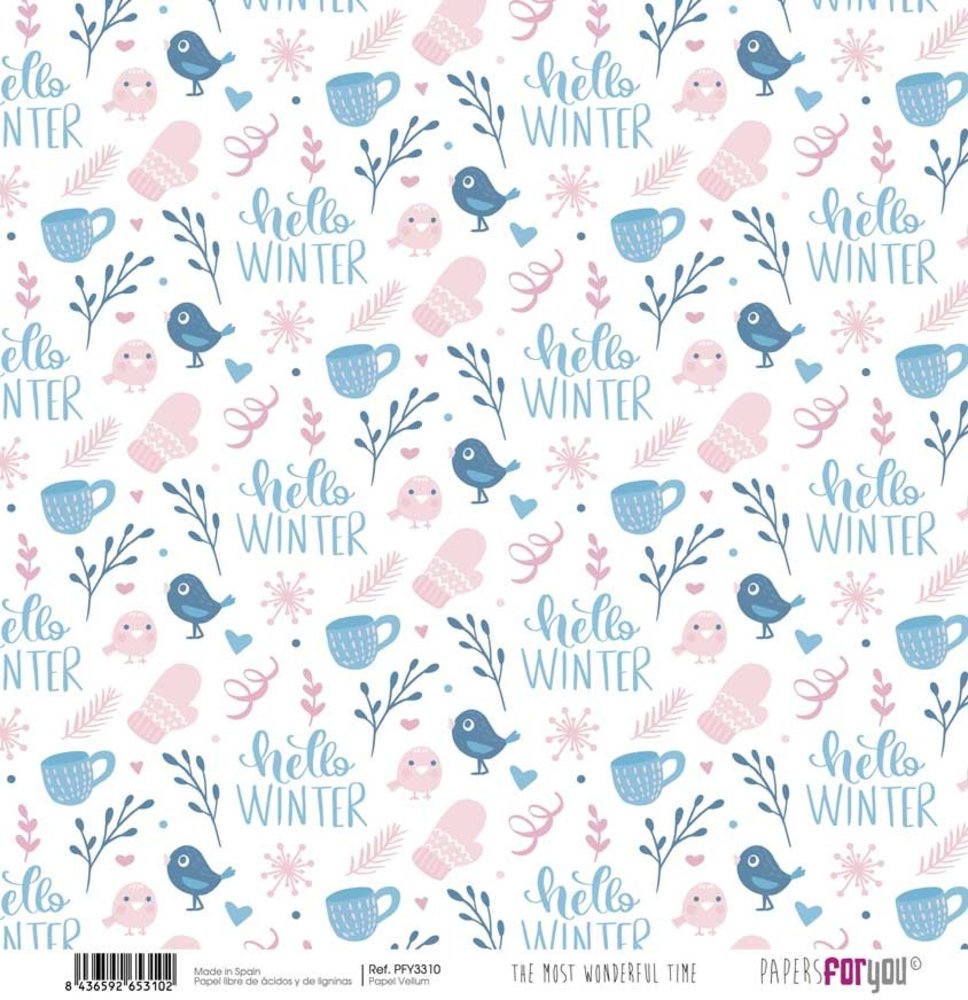 Papers For You The Most Wonderful Time Vellum Paper Pack (6pcs) (PFY-3304) (DISCONTINUED) Papers For You The Most Wonderful Time Vellum Paper Pack (6pcs) (PFY-3304) (DISCONTINUED)