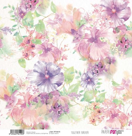 Papers For You Together Forever Vellum Paper Pack (6pcs) (PFY-4414) (DISCONTINUED)