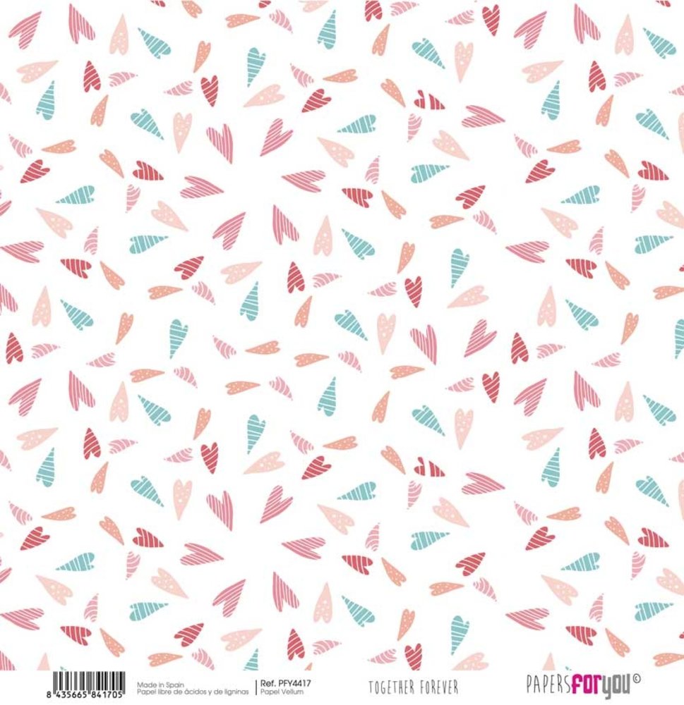 Papers For You Together Forever Vellum Paper Pack (6pcs) (PFY-4414) (DISCONTINUED)