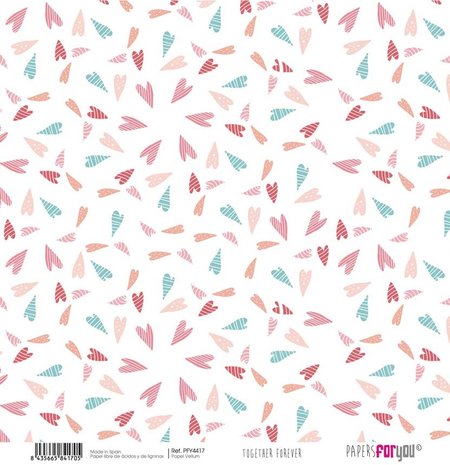 Papers For You Together Forever Vellum Paper Pack (6pcs) (PFY-4414) (DISCONTINUED)