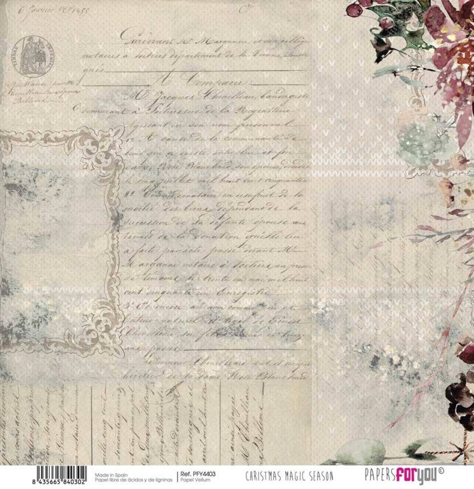 Papers For You Christmas Magic Season Vellum Paper Pack (6pcs) (PFY-4400) (DISCONTINUED) Papers For You Christmas Magic Season Vellum Paper Pack (6pcs) (PFY-4400) (DISCONTINUED)