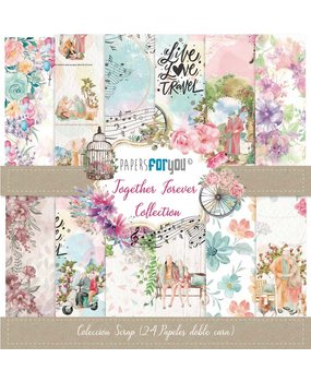 Papers For You Together Forever Mini Scrap Paper Pack (24pcs) (PFY-4397) (DISCONTINUED)
