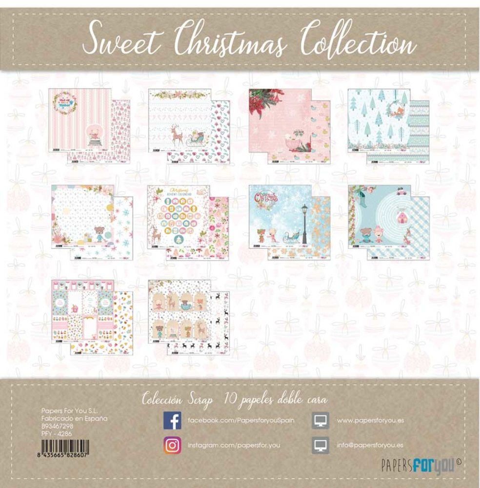 Papers For You Sweet Christmas Scrap Paper Pack (10pcs) (PFY-4286) (DISCONTINUED)