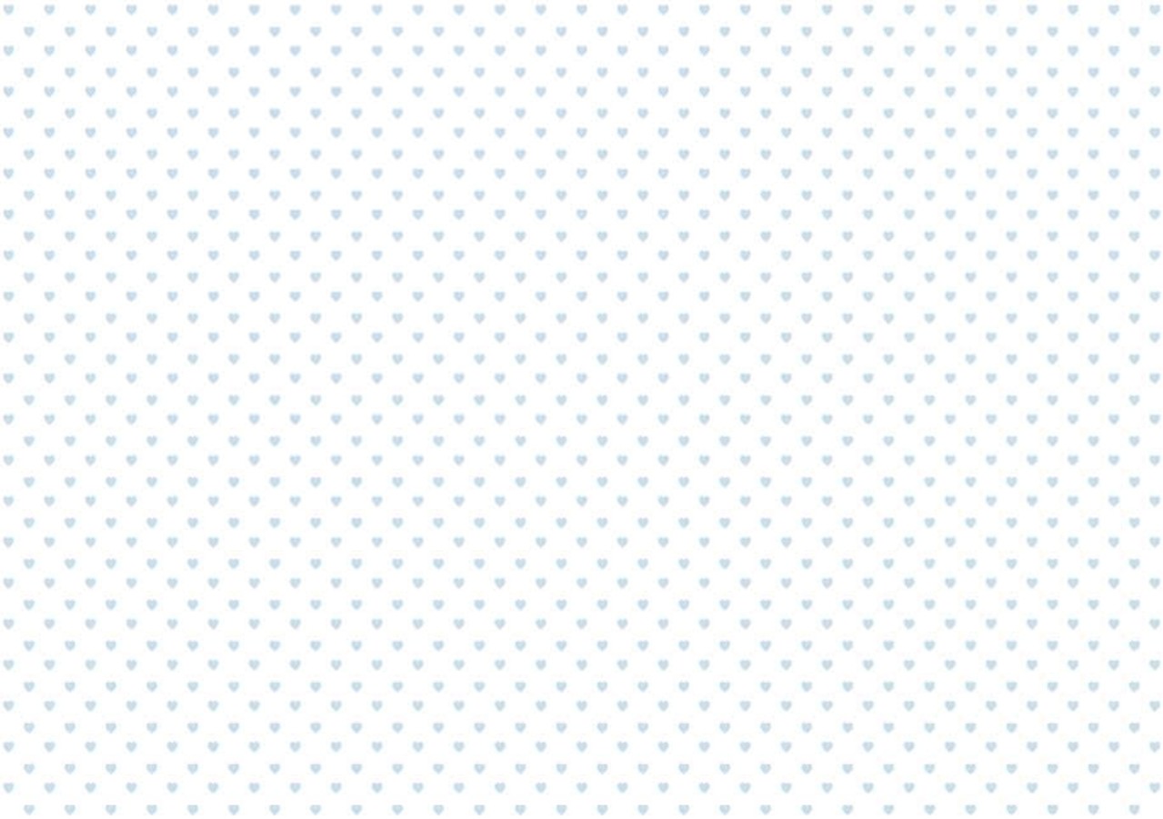 Papers For You Corazones Azul Bebe Decor Binding Fabric (CPFY-4191) (DISCONTINUED)