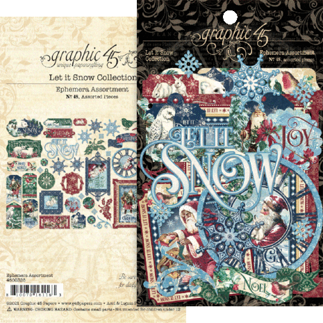 Graphic 45 Let it Snow Die-cut Assortment (4502328) (OUTLET)