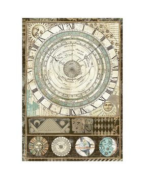 Stamperia Rice Paper A4 Alchemy Astrolabe (6 pcs) (DFSA4663) (DISCONTINUED)