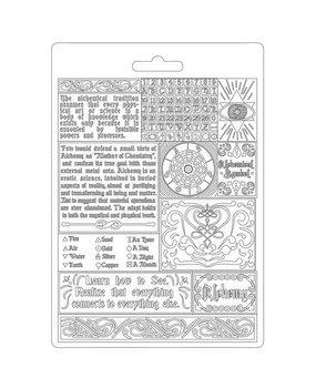 Stamperia Soft Mould A5 Alchemy Writings (K3PTA5609) (DISCONTINUED)