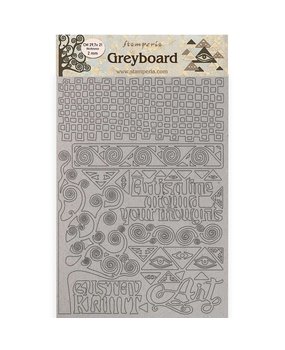 Stamperia Greyboard A4 Klimt Tree Pattern (KLSPDA446) (DISCONTINUED)