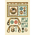 Wooden Shapes A5 Klimt Frames and Buttons (KLSP111) (DISCONTINUED)